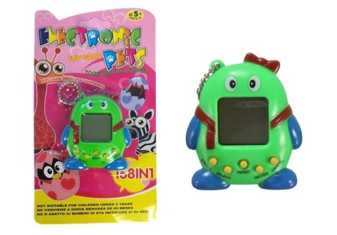 Elektroniczne Zwierzątko Tamagotchi z Kokardką Zielone LEAN Toys Elektroniczne Zwierzątko Tamagotchi z Kokardką Zielone LEAN Toys