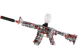 Elektryczny Karabin Na Kulki Wodne Okulary Czerwone Grafiti LEAN Toys