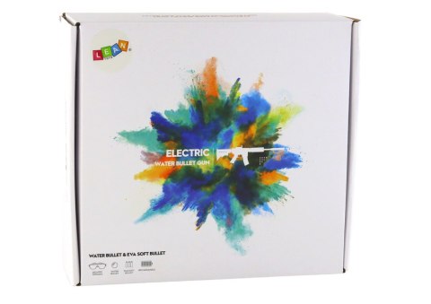 Elektryczny Karabin Na Kulki Wodne Okulary Czerwone Grafiti LEAN Toys Elektryczny Karabin Na Kulki Wodne Okulary Czerwone Grafiti LEAN Toys