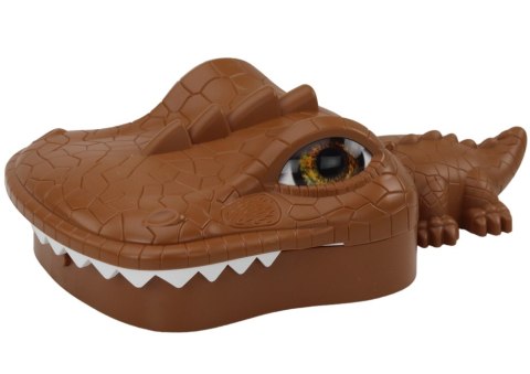 Gra Łowienie Krokodyli Magnetyczna Krokodyl Brązowy LEAN Toys Gra Łowienie Krokodyli Magnetyczna Krokodyl Brązowy LEAN Toys
