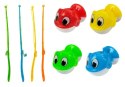 Gra Zręcznościowa Łowienie Rybek 4 Wędki Niebieska LEAN Toys