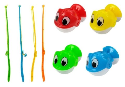 Gra Zręcznościowa Łowienie Rybek 4 Wędki Niebieska LEAN Toys Gra Zręcznościowa Łowienie Rybek 4 Wędki Niebieska LEAN Toys