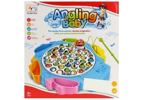Gra Zręcznościowa Łowienie Rybek 4 Wędki Niebieska LEAN Toys Gra Zręcznościowa Łowienie Rybek 4 Wędki Niebieska LEAN Toys