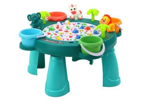 Gra Zręcznościowa Łowienie Rybek Stoliczek Zielony LEAN Toys Gra Zręcznościowa Łowienie Rybek Stoliczek Zielony LEAN Toys