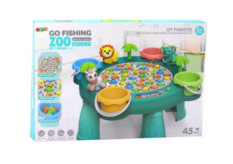 Gra Zręcznościowa Łowienie Rybek Stoliczek Zielony LEAN Toys Gra Zręcznościowa Łowienie Rybek Stoliczek Zielony LEAN Toys