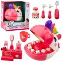 Jednorożec Dentysta Zestaw Edukacyjny Lekarz Stomatolog Różowy LEAN Toys