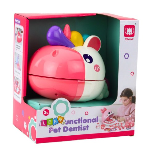 Jednorożec Dentysta Zestaw Edukacyjny Lekarz Stomatolog Różowy LEAN Toys Jednorożec Dentysta Zestaw Edukacyjny Lekarz Stomatolog Różowy LEAN Toys