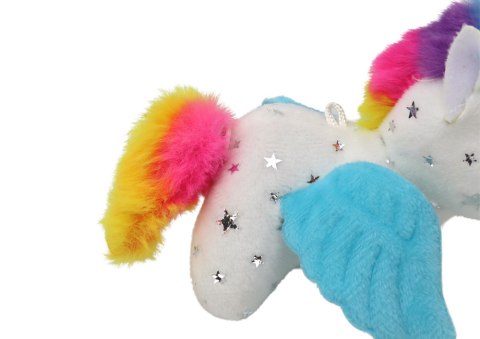 Jednorożec Konik Pluszowy Naciągany Skaczący Biały LEAN Toys Jednorożec Konik Pluszowy Naciągany Skaczący Biały LEAN Toys