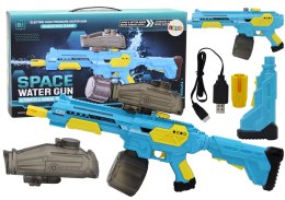 Karabin Pistolet Na Wodę Automat M416 Niebieski Akumulatorowy LEAN Toys