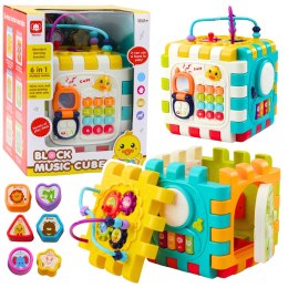 Kostka Edukacyjna Muzyczna Interaktywna Dla Malucha 6w1 LEAN Toys