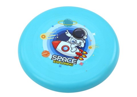 Latający Dysk Frisbee Kosmonauta Niebieski 20cm LEAN TOYS Latający Dysk Frisbee Kosmonauta Niebieski 20cm LEAN TOYS