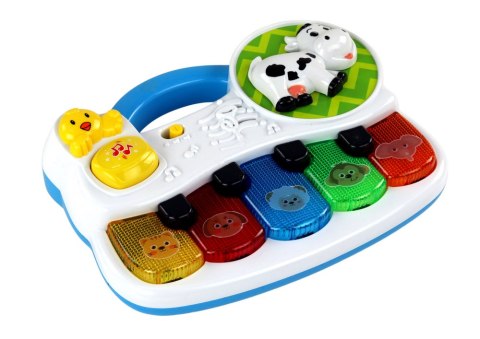 Małe Pianinko Dla Malucha Zwierzątka Światła Dźwięki LEAN Toys Małe Pianinko Dla Malucha Zwierzątka Światła Dźwięki LEAN Toys