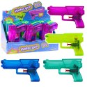 Mały Przeźroczysty Pistolet Na Wodę Różowy Niebieski Zielony Mix LEAN Toys