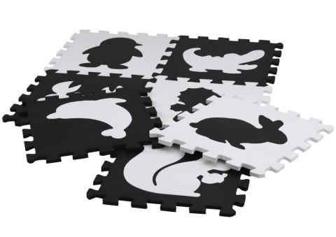 Miękkie Puzzle Mata Kontrastowa Edukacyjna Pianka EVA Czarno-Białe 19 ele. LEAN Toys Miękkie Puzzle Mata Kontrastowa Edukacyjna Pianka EVA Czarno-Białe 19 ele. LEAN Toys