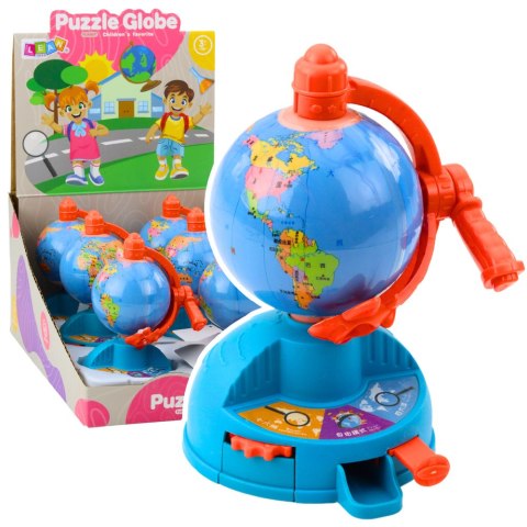 Mini Globus Obrotowe Koło Zębate Ruchomy Samolot LEAN TOYS Mini Globus Obrotowe Koło Zębate Ruchomy Samolot LEAN TOYS