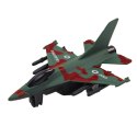 Myśliwiec Wojskowy Z Napędem Frykcyjnym Metalowy 11cm Mix LEAN TOYS