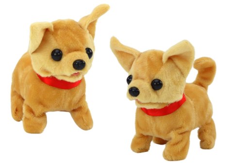 Piesek Pluszowy Interaktywny Zwierzątko Chodzi Szczeka Beżowy LEAN Toys Piesek Pluszowy Interaktywny Zwierzątko Chodzi Szczeka Beżowy LEAN Toys