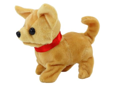 Piesek Pluszowy Interaktywny Zwierzątko Chodzi Szczeka Beżowy LEAN Toys Piesek Pluszowy Interaktywny Zwierzątko Chodzi Szczeka Beżowy LEAN Toys