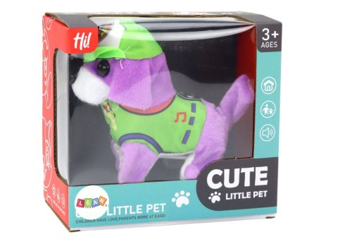 Piesek Pluszowy Interaktywny Zwierzątko Chodzi Szczeka Fioletowy LEAN Toys Piesek Pluszowy Interaktywny Zwierzątko Chodzi Szczeka Fioletowy LEAN Toys