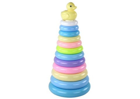 Piramidka Kaczuszka Układanka 12 Kółek 39cm x 17,5cm x 17,5cm LEAN Toys Piramidka Kaczuszka Układanka 12 Kółek 39cm x 17,5cm x 17,5cm LEAN Toys