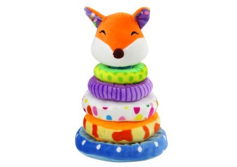 Piramidka Pluszowa Lis Maskotka Edukacyjna Kolorowa 27 cm LEAN Toys Piramidka Pluszowa Lis Maskotka Edukacyjna Kolorowa 27 cm LEAN Toys