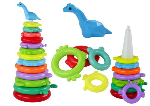Piramidka Żyrafa Układanka 13 Kółek Kolorowa 43cm x 18cm x 18cm LEAN Toys Piramidka Żyrafa Układanka 13 Kółek Kolorowa 43cm x 18cm x 18cm LEAN Toys
