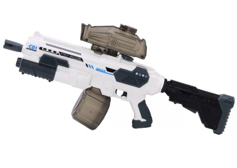 Pistolet Karabin Wodny Biały Na Wodę Automat M416 Akumulatorowy LEAN Toys Pistolet Karabin Wodny Biały Na Wodę Automat M416 Akumulatorowy LEAN Toys