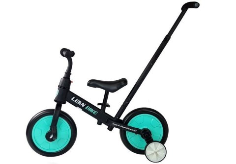 Rower Biegowy Trójkołowy Na Pedały 3w1 Czarno-Miętowy LEAN Trike Rower Biegowy Trójkołowy Na Pedały 3w1 Czarno-Miętowy LEAN Trike