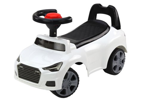 Samochód Jeździk Z Oparciem QX-3396 Klakson Schowek Biały LEAN CARS Samochód Jeździk Z Oparciem QX-3396 Klakson Schowek Biały LEAN CARS