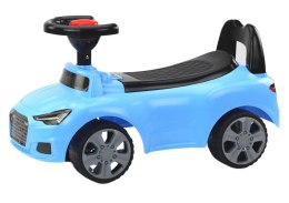 Samochód Jeździk Z Oparciem QX-3396 Klakson Schowek Niebieski LEAN CARS