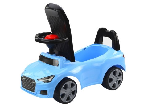 Samochód Jeździk Z Oparciem QX-3396 Klakson Schowek Niebieski LEAN CARS Samochód Jeździk Z Oparciem QX-3396 Klakson Schowek Niebieski LEAN CARS