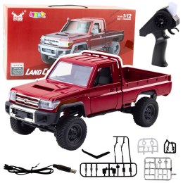 Samochód Terenowy MN82 Zdalnie Sterowany RC Napęd 4x4 Czerwony 1:12 LEAN Toys