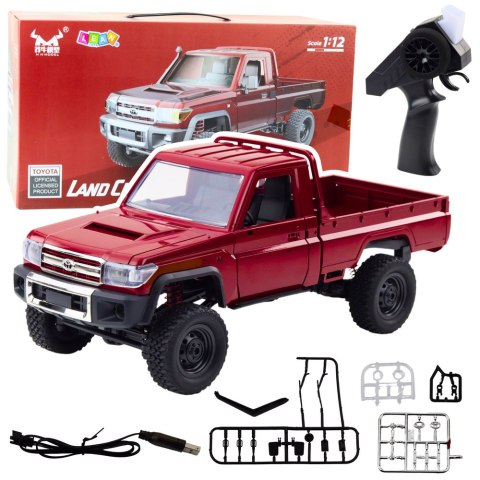 Samochód Terenowy MN82 Zdalnie Sterowany RC Napęd 4x4 Czerwony 1:12 LEAN Toys Samochód Terenowy MN82 Zdalnie Sterowany RC Napęd 4x4 Czerwony 1:12 LEAN Toys