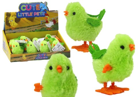Skaczący Kurczak Zabawka Nakręcana Figurka Zielony LEAN TOYS Skaczący Kurczak Zabawka Nakręcana Figurka Zielony LEAN TOYS
