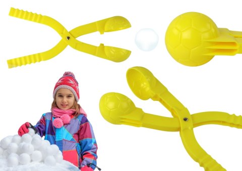 Śnieżkomat Maszynka do Kulek Śnieżnych Wzór Piłki Żółty 35cm x 7cm x 7cm LEAN TOYS Śnieżkomat Maszynka do Kulek Śnieżnych Wzór Piłki Żółty 35cm x 7cm x 7cm LEAN TOYS