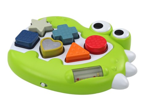 Sorter Dinozaur Sensoryczny Grający Melodie Układanka Dla Najmłodszych LEAN Toys Sorter Dinozaur Sensoryczny Grający Melodie Układanka Dla Najmłodszych LEAN Toys