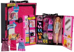 Szafa Modowa dla Lalek Walizka Różowa LEAN Toys