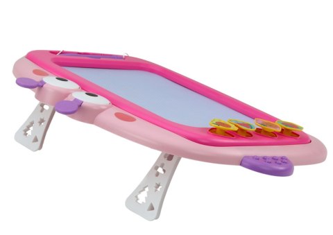 Tablica Magnetyczna Do Malowania 4 Kolory Znikopis 4 Pieczątki Różowa LEAN Toys Tablica Magnetyczna Do Malowania 4 Kolory Znikopis 4 Pieczątki Różowa LEAN Toys