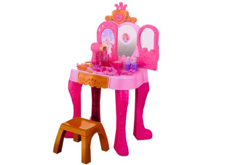 Toaletka Dziecięca Z Sensorem Gestu Akcesoria Różowa LEAN Toys Toaletka Dziecięca Z Sensorem Gestu Akcesoria Różowa LEAN Toys