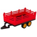 Traktor Farmerski Z Przyczepą Zdalnie Sterowany RC Czerwony LEAN Toys