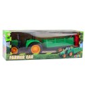 Traktor Farmerski Z Przyczepą Zdalnie Sterowany RC Zielony LEAN Toys