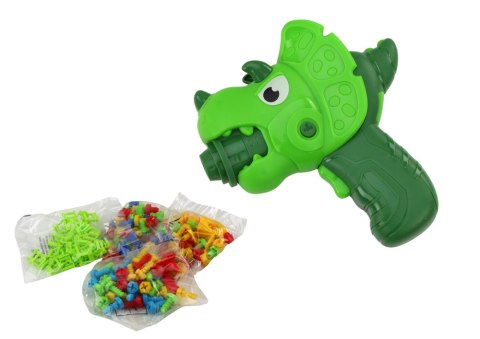 Walizka Stolik Zestaw DIY Układanka Klocki Dinozaur Wkrętarka 249 ele. LEAN Toys Walizka Stolik Zestaw DIY Układanka Klocki Dinozaur Wkrętarka 249 ele. LEAN Toys