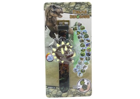 Zegarek Projektor 3D Dinozaur Triceratops 22cm x 5cm x 3cm LEAN TOYS Zegarek Projektor 3D Dinozaur Triceratops 22cm x 5cm x 3cm LEAN TOYS