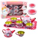 Zestaw Do Herbaty Kawy Dla Dzieci Metalowy Kotki Różowy 15el LEAN Toys