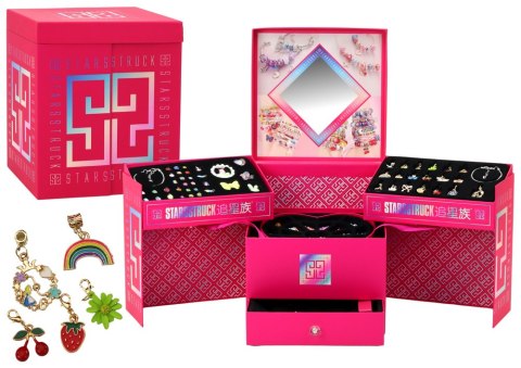 Zestaw Do Robienia Biżuterii DIY Koraliki Zawieszki Szkatułka 1267 ele. LEAN Toys Zestaw Do Robienia Biżuterii DIY Koraliki Zawieszki Szkatułka 1267 ele. LEAN Toys