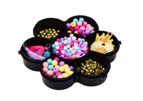 Zestaw Do Tworzenia Bransoletek Pojemnik Koraliki Zawieszki LEAN Toys Zestaw Do Tworzenia Bransoletek Pojemnik Koraliki Zawieszki LEAN Toys