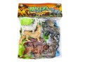 Zestaw Figurek Dzikich Zwierząt 6 Sztuk Słoń Lew Nosorożec LEAN Toys