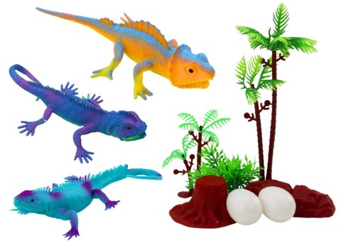 Zestaw Figurek Jaszczurki Gady Kolorowe 8 Sztuk LEAN Toys Zestaw Figurek Jaszczurki Gady Kolorowe 8 Sztuk LEAN Toys