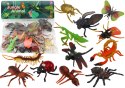 Zestaw Figurek Owadów 12 Sztuk Biedronka Pająk Mucha LEAN Toys