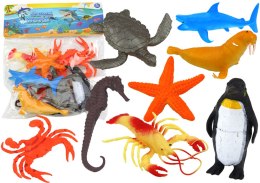 Zestaw Figurek Zwierząt Morskich Podwodnych 10 Sztuk LEAN Toys